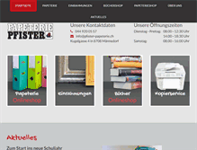 Tablet Screenshot of pfister-papeterie.ch